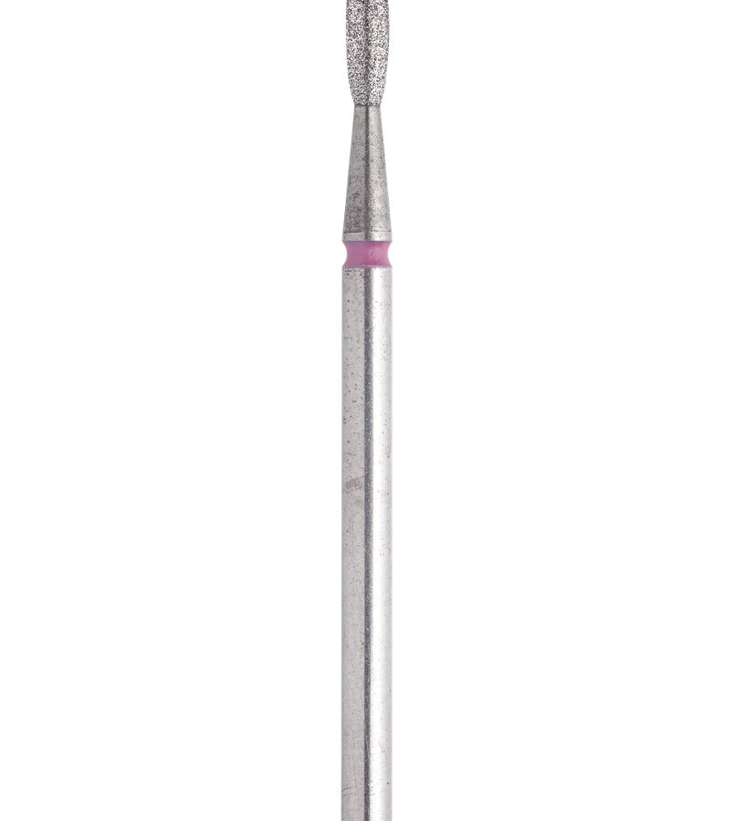 Diamantfräser FA10R021/8K, Flammenform, 2,1mm/8 Rot